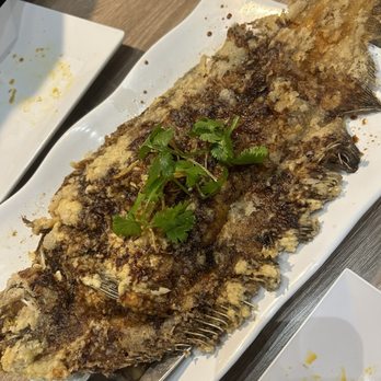 Sambal Chef - Crispy Flounder Whole Fish with Supreme Soy Sauce - Malaysian Near Me - Houston, Texas