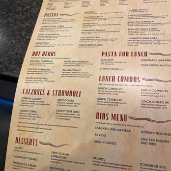Carmines Pizza & Pasta - Menu - Pizza Near Me - Lone Tree, Colorado
