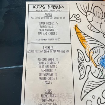 Stripers Bar & Grille - Kids menu - Seafood Near Me - Manteo, North Carolina Stripers Bar & Grille - Kids menu - Seafood Near Me - Manteo, North Carolina