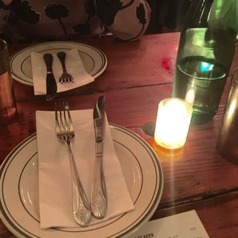 Roberta's - Our table! - Pizza Near Me - Brooklyn, New York