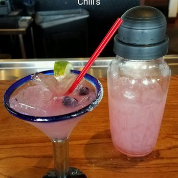 Chili's - Blackberry margaritas with sugar around the rim. YUM!!! - American Near Me - Harrisville, Utah