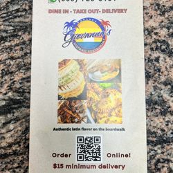 Giovanna's Hispanic Restaurant - Menu