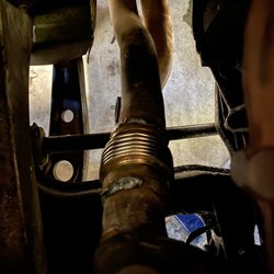 Pflum's Atascadero Muffler & Auto Sales - Flex coupler welded into rear Dow pipe, just before the O2 sensor.
