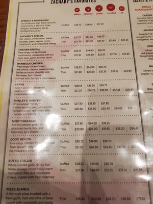 Menu photo 2 Zachary's Chicago Pizza Pleasanton, CA Menu photo 2 Zachary's Chicago Pizza Pleasanton, CA