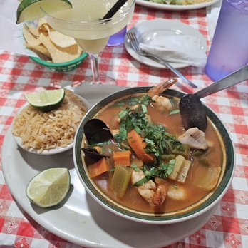 Tecate Mexican Restaurant - Seafood soup. Yum! - Mexican Near Me - Houston, Texas