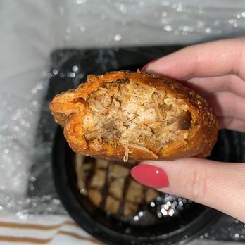 Empanada Mama - Hell's Kitchen - Buffalo Chicken empanada. Delicious! - Latin American Near Me - New York, New York Empanada Mama - Hell's Kitchen - Buffalo Chicken empanada. Delicious! - Latin American Near Me - New York, New York