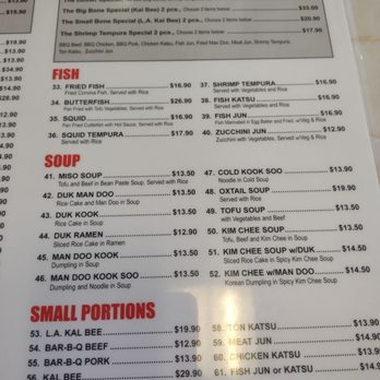 Kim Chee II Restaurant - Menu - Korean Near Me - Honolulu, Hawaii