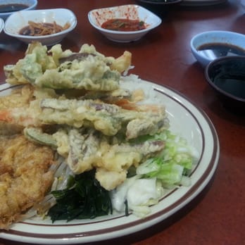 Kim Chee Restaurant 7 - Lunch combo: meat jun & vegetable tempura. - Korean Near Me - Aiea, Hawaii Kim Chee Restaurant 7 - Lunch combo: meat jun & vegetable tempura. - Korean Near Me - Aiea, Hawaii