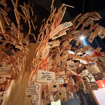 Kyuramen x TBaar - Pittsburgh - Wish tree in lobby - Ramen Near Me - Pittsburgh, Pennsylvania Kyuramen x TBaar - Pittsburgh - Wish tree in lobby - Ramen Near Me - Pittsburgh, Pennsylvania