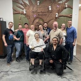 Family Photo after the Escape Room