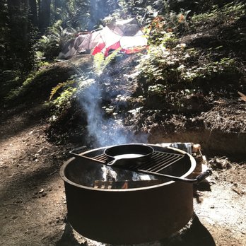 Ventana Campground - Campsite #01 fire pit and tent area - Campgrounds Near Me - Big Sur, California Ventana Campground - Campsite #01 fire pit and tent area - Campgrounds Near Me - Big Sur, California