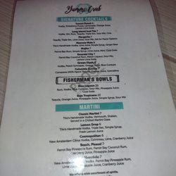 T Town Crab - Cocktail Menu