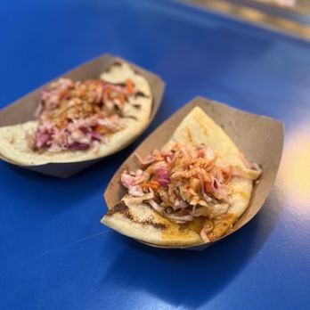 Sarita's Pupuseria - Bean pupusa (one with cheese and the other without ) - Salvadoran Near Me - Los Angeles, California