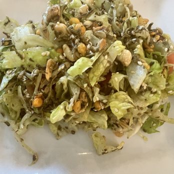 My Burma - Lettuce made tea leaf salad. Small portion of actual fermented tea leaf. - Burmese Near Me - Davis, California My Burma - Lettuce made tea leaf salad. Small portion of actual fermented tea leaf. - Burmese Near Me - Davis, California