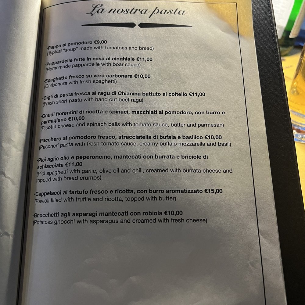 Osteria Ganino - Menu - Tuscan Near Me - Florence, FI Osteria Ganino - Menu - Tuscan Near Me - Florence, FI