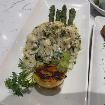 The Rouxpour - Asparagus with crab and sauce. - Cajun/Creole Near Me - Sugar Land, Texas The Rouxpour - Asparagus with crab and sauce. - Cajun/Creole Near Me - Sugar Land, Texas