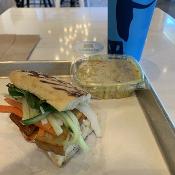 Mendocino Farms - Vegan bahn mi with curried couscous combo. - Sandwiches Near Me - Addison, Texas Mendocino Farms - Vegan bahn mi with curried couscous combo. - Sandwiches Near Me - Addison, Texas