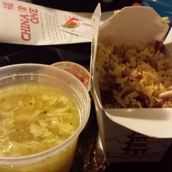China One - Egg drop soup and pork fried rice, Mmmm - Chinese Near Me - Charleston, West Virginia
