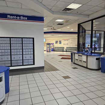 US Post Office - View of lobby from mailboxes - Post Offices Near Me - Austin, Texas