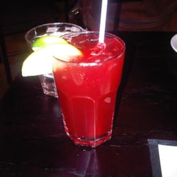 Virgin cocktail - grenadine, gingerale, pineapple and cranberry juice