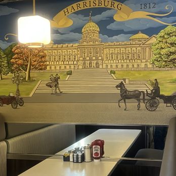 Capitol Diner - A mural reflecting the name of the diner and when Harrisburg became the capital in 1812 - Diners Near Me - Harrisburg, Pennsylvania Capitol Diner - A mural reflecting the name of the diner and when Harrisburg became the capital in 1812 - Diners Near Me - Harrisburg, Pennsylvania