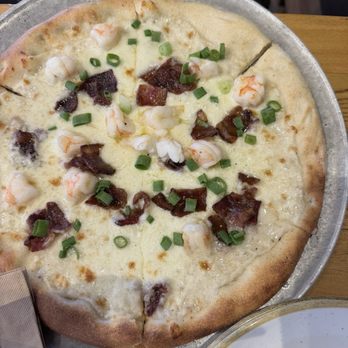 Monkeypod Kitchen - Shrimp n bacon pizza - New American Near Me - Lahaina, Hawaii Monkeypod Kitchen - Shrimp n bacon pizza - New American Near Me - Lahaina, Hawaii