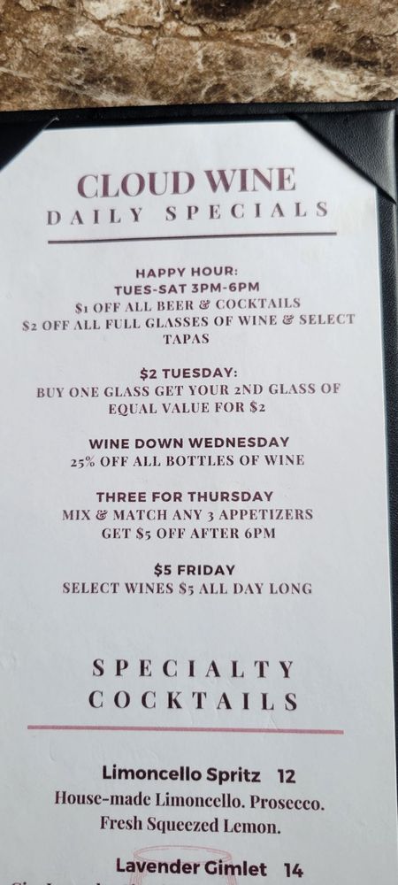 Cloud Wine Cloud Wine