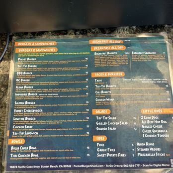 Pocket Burger Shack - Menu - Burgers Near Me - Sunset Beach, California Pocket Burger Shack - Menu - Burgers Near Me - Sunset Beach, California