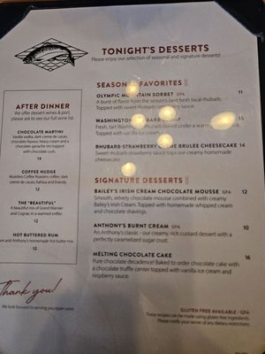 Menu photo 8 Anthony's - Homeport Edmonds, WA