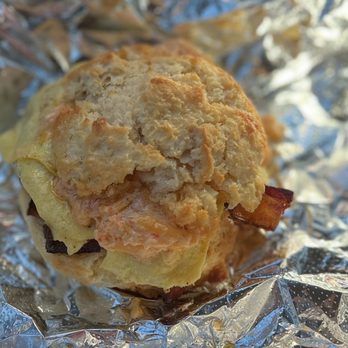 Brass Tacks Coffee - Breakfast biscuit sandwich with bacon, egg & pimento cheese. - Coffee & Tea Near Me - Jacksonville, Florida Brass Tacks Coffee - Breakfast biscuit sandwich with bacon, egg & pimento cheese. - Coffee & Tea Near Me - Jacksonville, Florida
