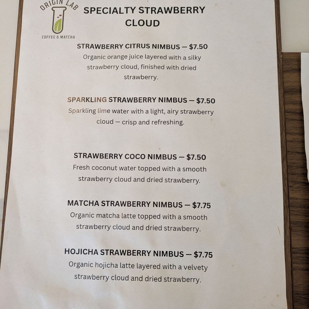 Origin Lab Coffee & Matcha - Coffee & Tea Near Me - San Francisco, California