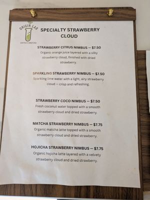Menu photo 7 Origin Lab Coffee & Matcha San Francisco, CA Menu photo 7 Origin Lab Coffee & Matcha San Francisco, CA