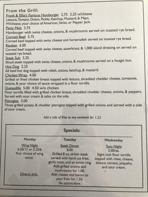 Menu photo 1 Frank and Ellie's Maple Inn Elyria, OH