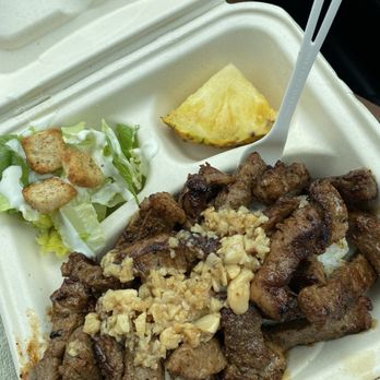 Big Wave Shrimp - Garlic steak plate - Seafood Near Me - Haleiwa, Hawaii