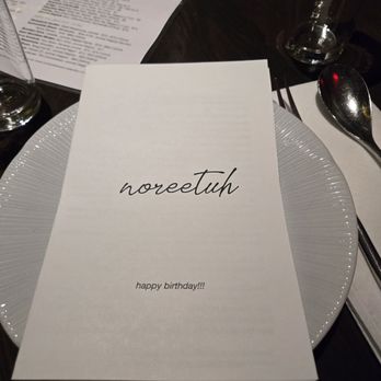 Noreetuh - Special printed menu - New American Near Me - New York, New York Noreetuh - Special printed menu - New American Near Me - New York, New York