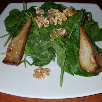 Seasons 52 - Pear and spinach salad no cheese - New American Near Me - Oak Brook, Illinois Seasons 52 - Pear and spinach salad no cheese - New American Near Me - Oak Brook, Illinois