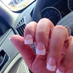 Don did my nails. Acrylic full set of pink and white. Light feeling and much prettier in person! Don did my nails. Acrylic full set of pink and white. Light feeling and much prettier in person!