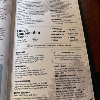 Fuego - Menu - Mexican Near Me - Huntsville, Alabama Fuego - Menu - Mexican Near Me - Huntsville, Alabama