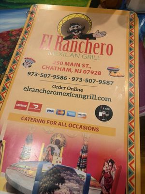 Menu photo 1 El Ranchero Mexican Grill Chatham, NJ Menu photo 1 El Ranchero Mexican Grill Chatham, NJ