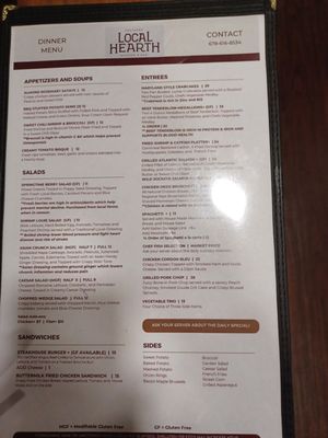Menu photo 2 Local Hearth Restaurant Acworth, GA