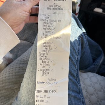 Cracker Barrel Old Country Store - Receipt - Breakfast & Brunch Near Me - Mansfield, Ohio