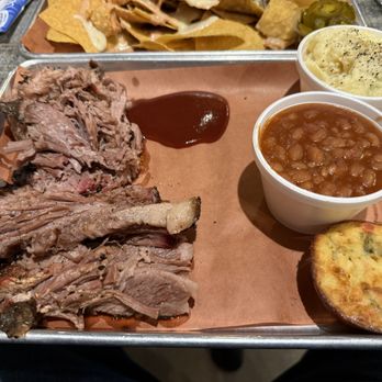Stricks Original BBQ & Catering - Combo plate with brisket and pulled pork - Barbeque Near Me - Hattiesburg, Mississippi Stricks Original BBQ & Catering - Combo plate with brisket and pulled pork - Barbeque Near Me - Hattiesburg, Mississippi