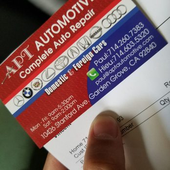 APT Automotive - Auto Repair Near Me - Garden Grove, California