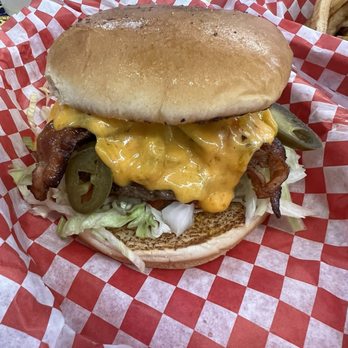 Diana's Burgers - Jalapeno cheese burger with bacon - Burgers Near Me - San Antonio, Texas