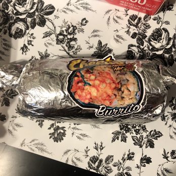 Fatima's Grill - Hot Cheetos Carne Asada Burrito (the size of the burrito) - Mediterranean Near Me - Downey, California