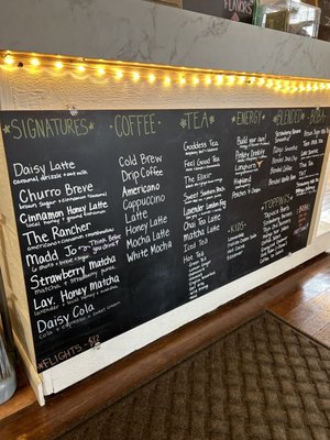Menu photo 1 Daisy Coffee Co. Marble Falls, TX