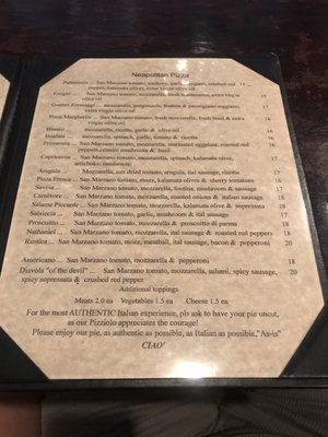 Menu photo 3 Trattoria Ciao Cape Coral, FL