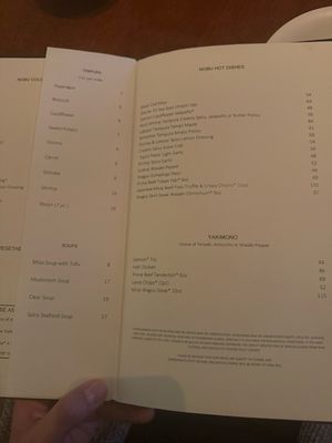 Menu photo 1 Nobu Manalapan, FL Menu photo 1 Nobu Manalapan, FL