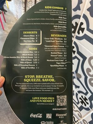 Menu photo 2 Lime Fresh Mexican Grill Winter Garden, FL Menu photo 2 Lime Fresh Mexican Grill Winter Garden, FL
