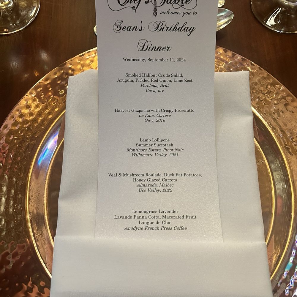 The Chef's Table - Personalized menu - Venues & Event Spaces Near Me - Milwaukee, Wisconsin The Chef's Table - Personalized menu - Venues & Event Spaces Near Me - Milwaukee, Wisconsin